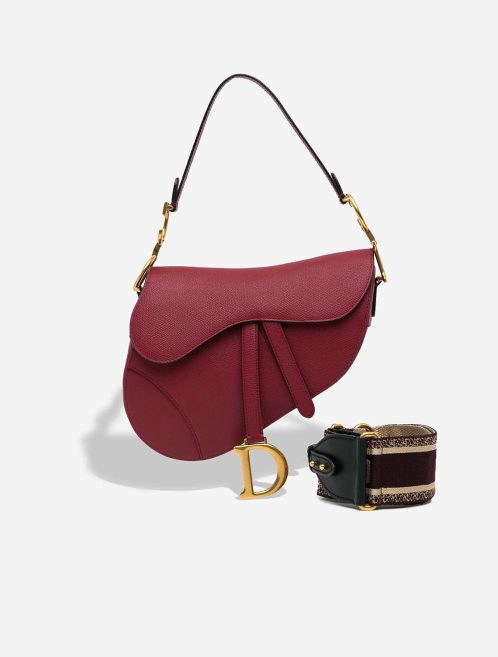 Dior Saddle Medium Calf Red Front | Sell your designer bag