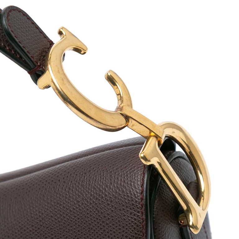 Dior Saddle Medium Kalbsleder Dark Brown Gebrauchsspuren | Verkaufen Sie Ihre Designertasche