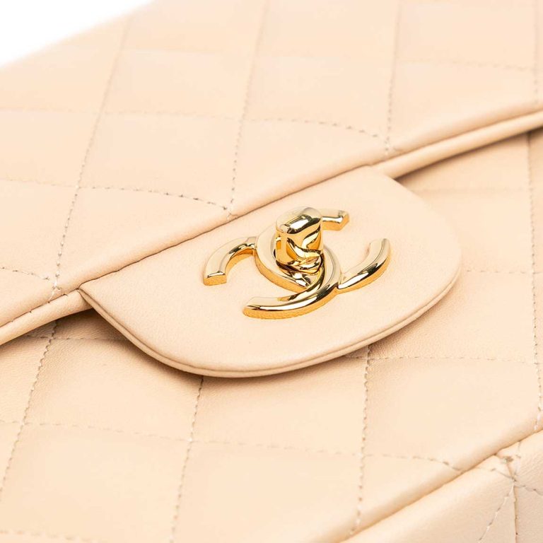 Chanel Timeless Jumbo Lamb Beige Front | Sell your designer bag