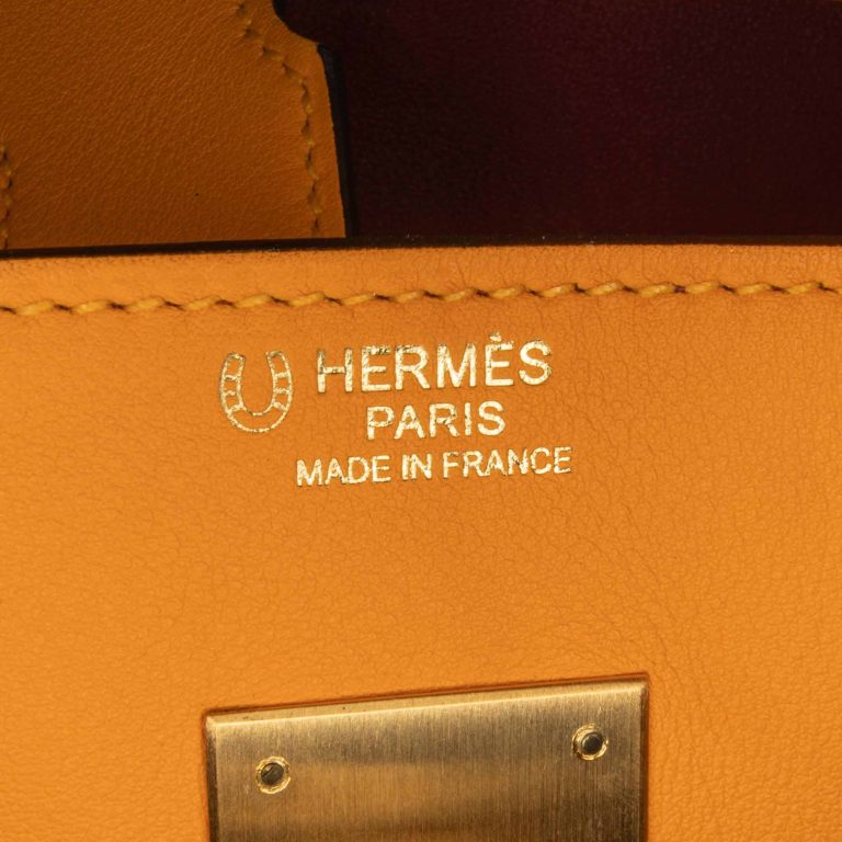 Hermès Birkin HSS 30 Swift Rouge Vif / Jaune d'Or Logo | Sell your designer bag