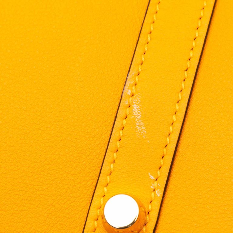 Hermès Birkin HSS 30 Swift Rouge Vif / Jaune d'Or Signs of wear | Sell your designer bag