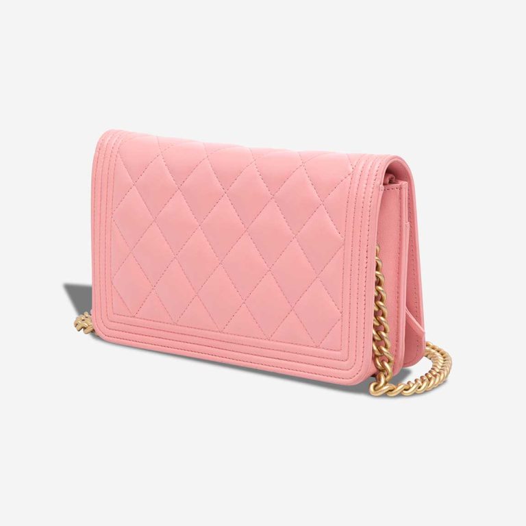 Chanel Boy Wallet On Chain Small Lammleder Pink | Verkaufen Sie Ihre Designer-Tasche