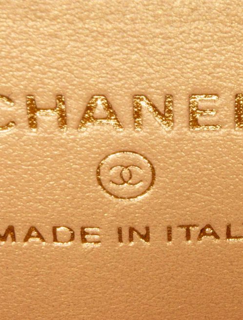 Chanel Vanity Extra Mini Lamb / Metal Black / Gold Logo | Sell your designer bag