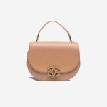 Chanel Flap Bag Coco Curve Calf Beige Front | Sell your designer bag