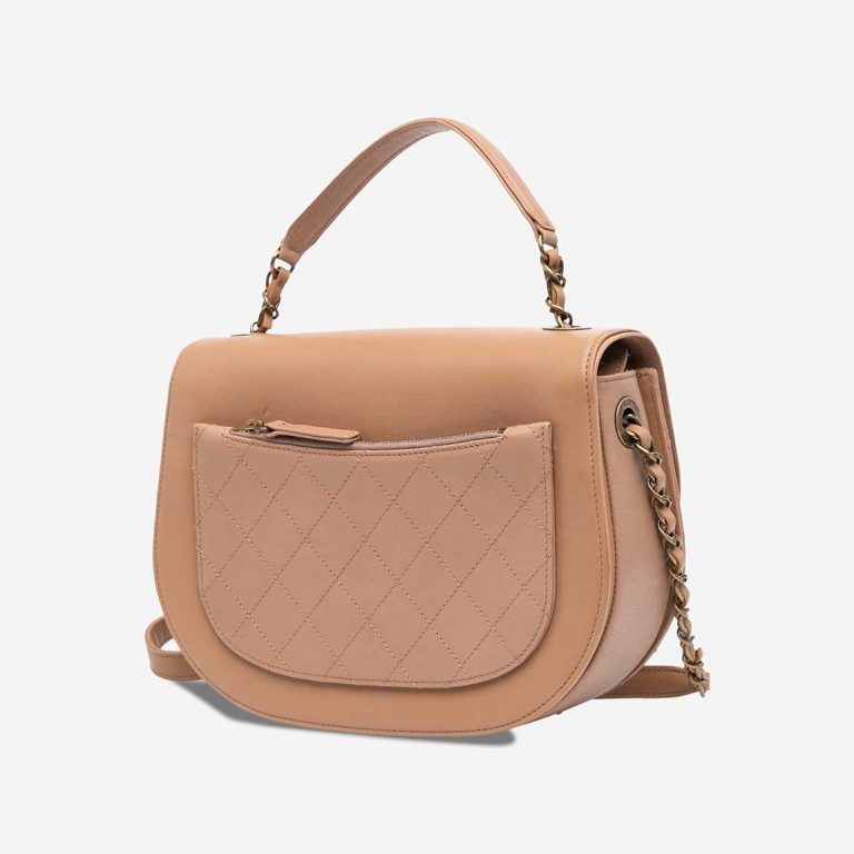 Chanel Flap Bag Coco Curve Kalbsleder Beige | Verkaufen Sie Ihre Designer-Tasche