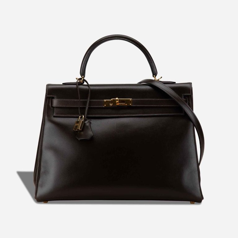 Hermès Kelly 32 Box Marron Front | Sell your designer bag