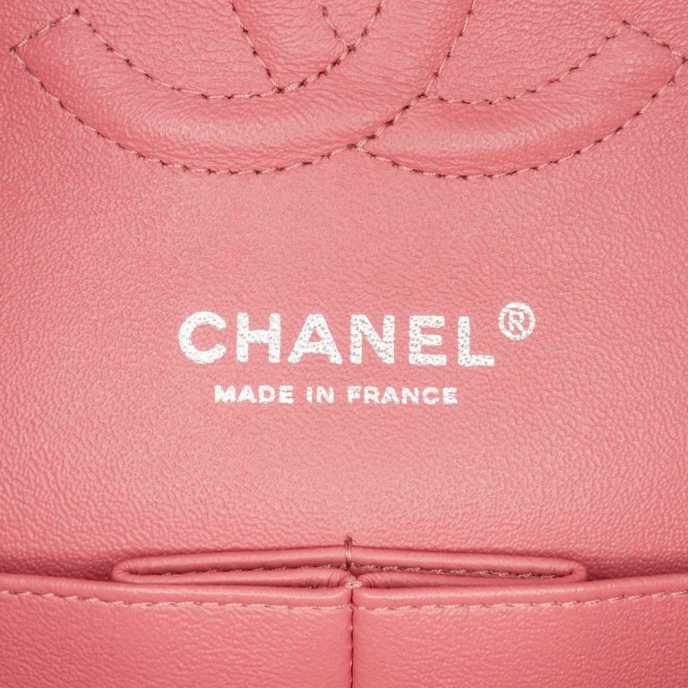 Chanel Timeless Moyen Agneau Rose Logo | Vendez votre sac de créateur