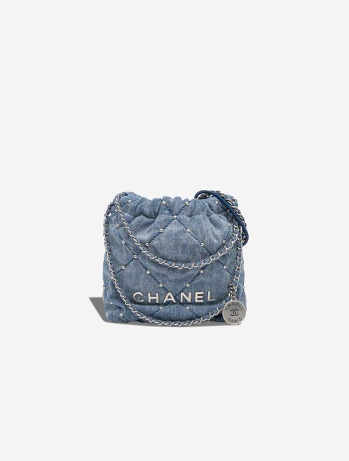 Chanel 22 Mini Denim Blue Front | Sell your designer bag