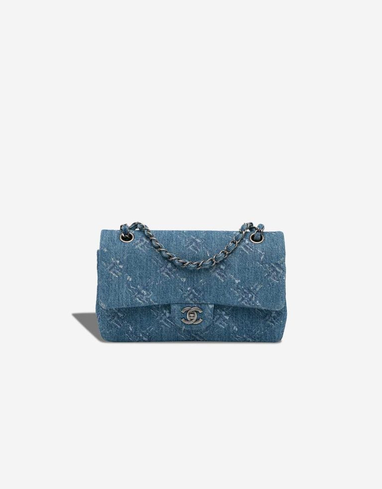 Chanel Timeless Medium Denim Blue Front | Sell your designer bag