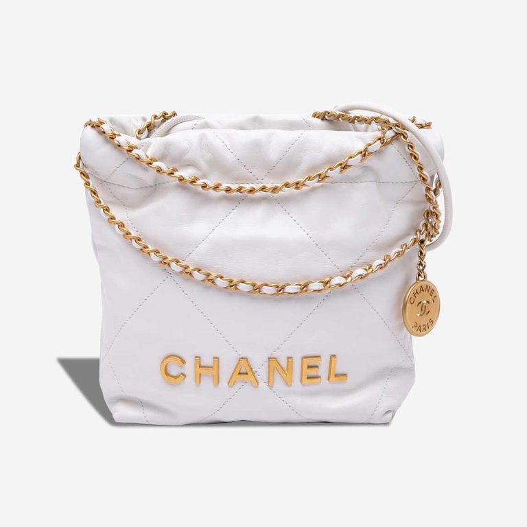 Chanel 22 Mini Calf White Front | Sell your designer bag