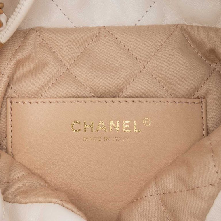 Chanel 22 Mini Calf White Logo | Sell your designer bag