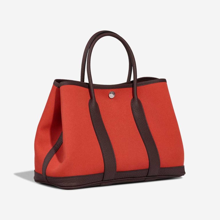 Hermès Garden Party 30 Toile / Veau Négonda Rouge Sellier / Capucine | Sell your designer bag