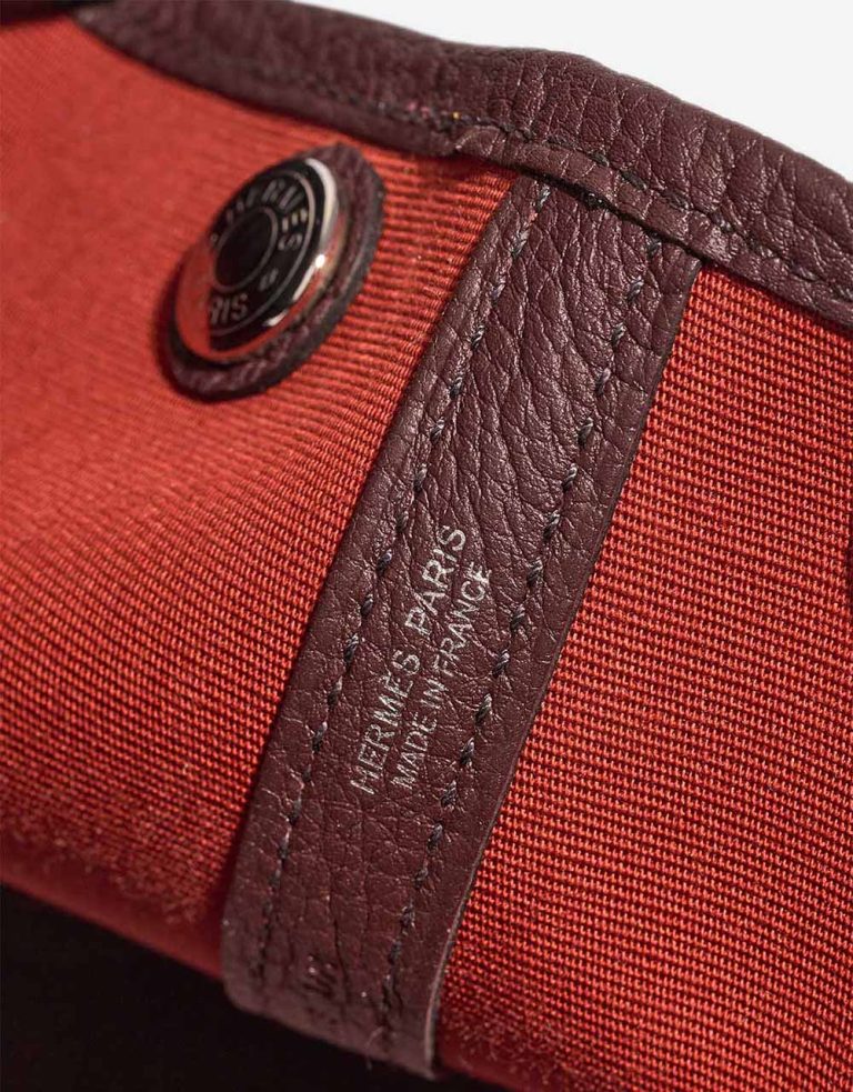 Hermès Garden Party 30 Toile / Veau Négonda Rouge Sellier / Capucine Logo | Sell your designer bag