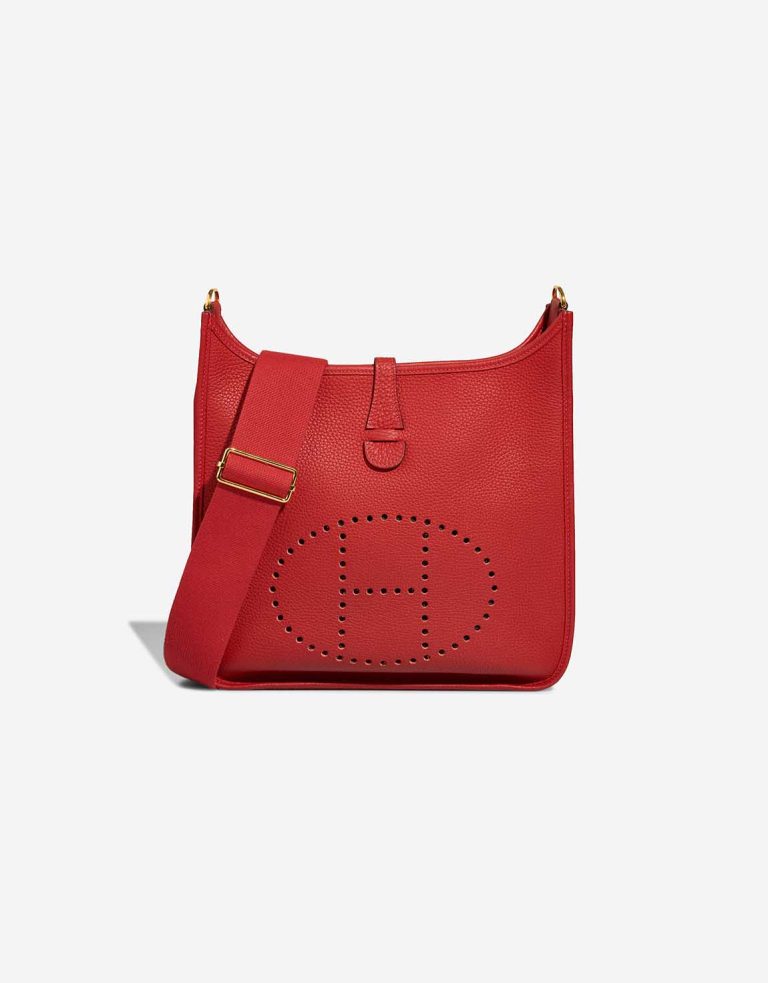 Hermès Evelyne 29 Taurillon Clémence Rouge Vermillon Front | Sell your designer bag