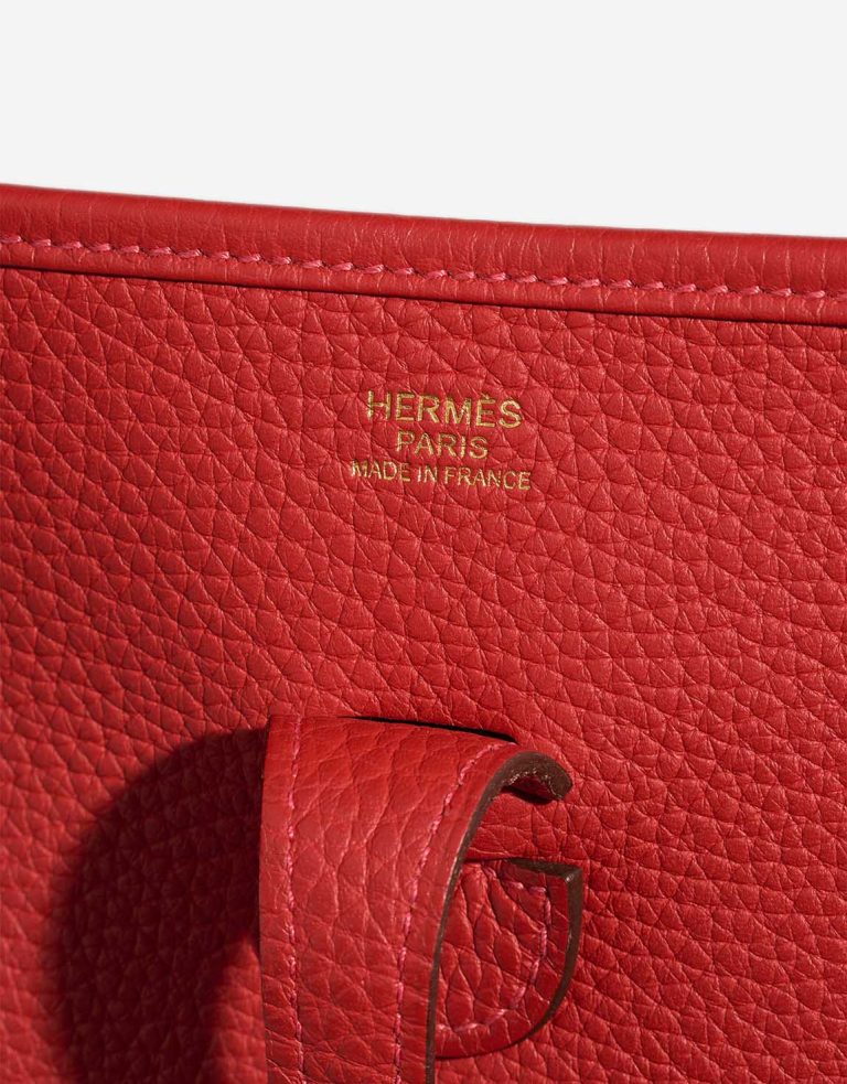 Hermès Evelyne 29 Taurillon Clémence Rouge Vermillon Logo | Sell your designer bag