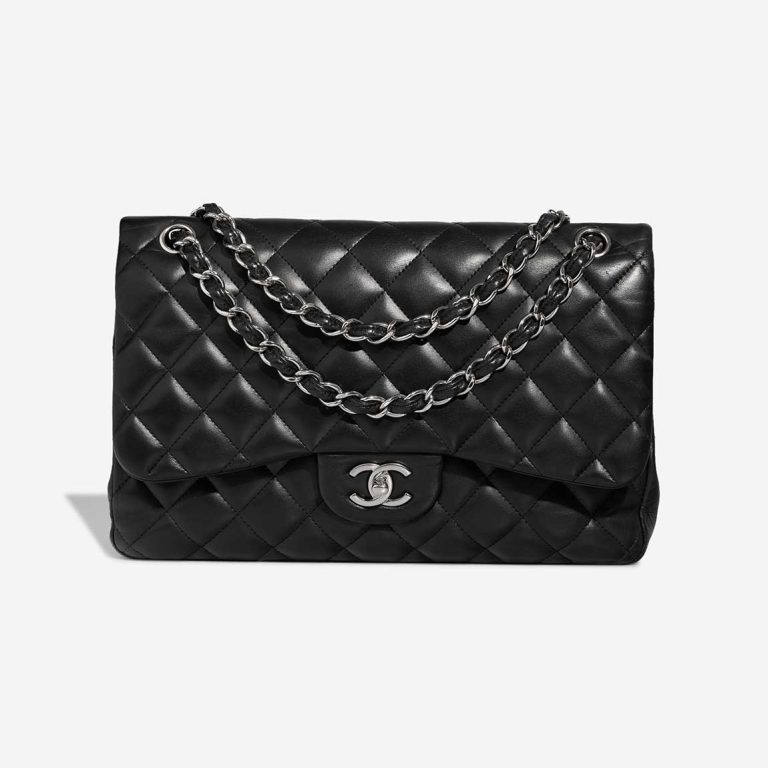 Chanel Timeless Jumbo Lamb Black Front | Sell your designer bag