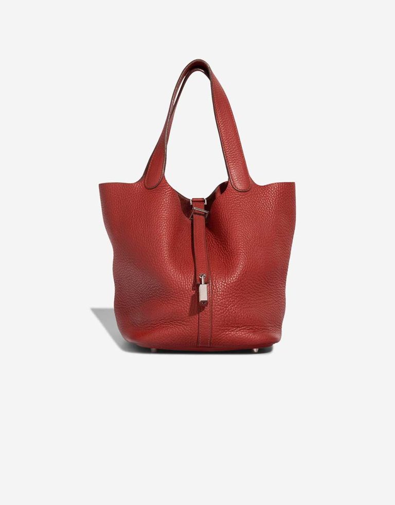 Hermès Picotin 22 Clémence Rouge Grenat Front | Sell your designer bag