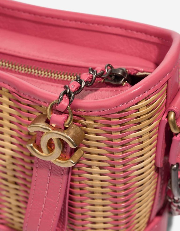 Chanel Gabrielle Small Rattan / Lamb Pink Closing System | Sell your designer bag