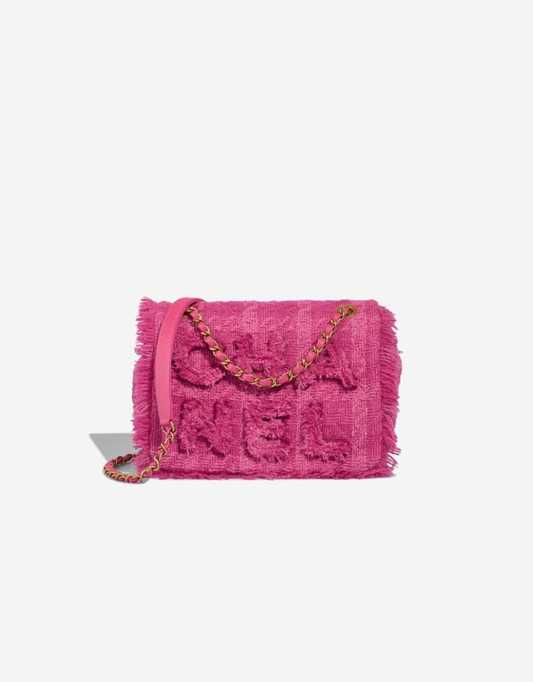 Chanel Flap Bag Small Wool Pink Front | Sell your designer bag