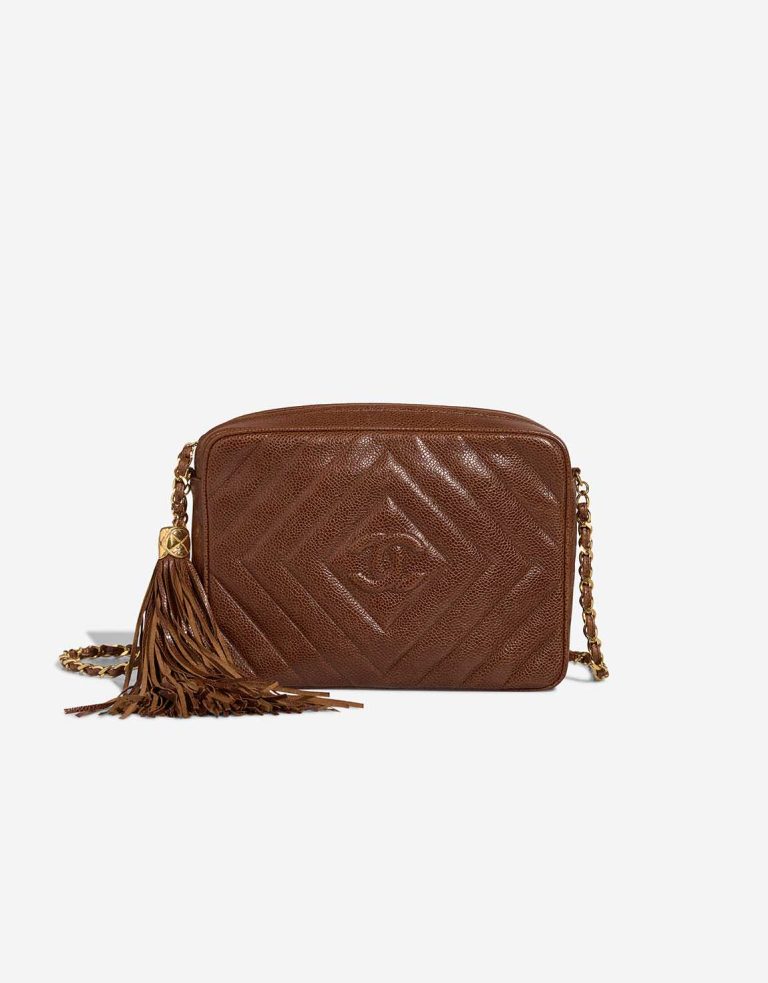 Chanel Camera Bag Caviar Brown Front | Sell your designer bag