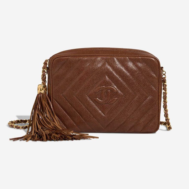 Chanel Camera Bag Caviar Brown Front | Sell your designer bag