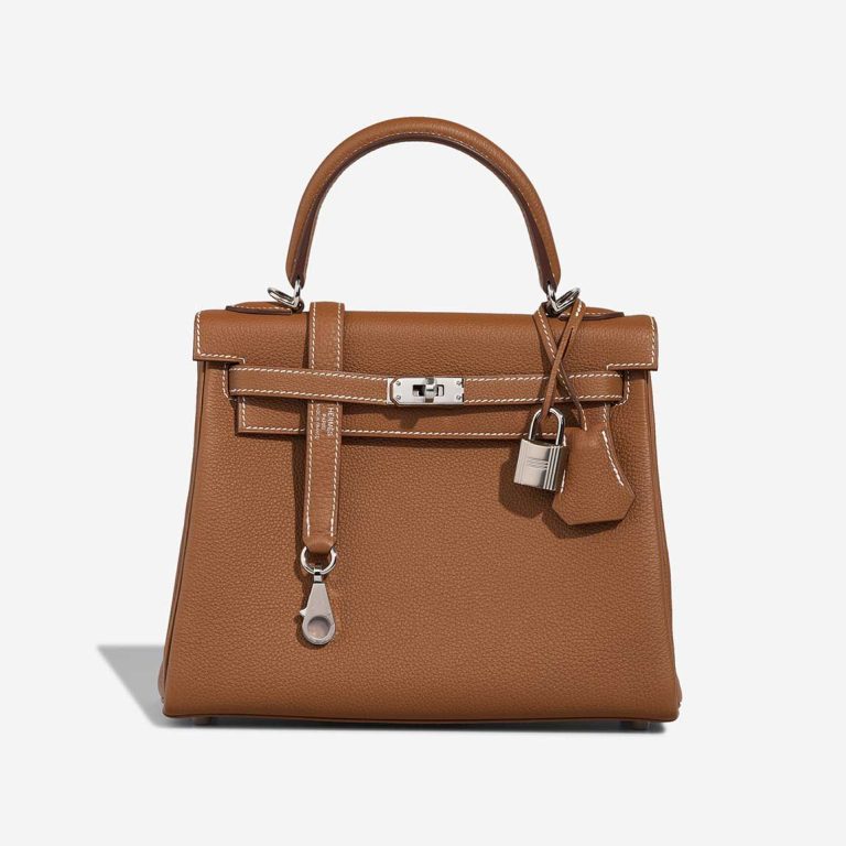 Hermès Kelly 25 Togo Gold Front | Sell your designer bag