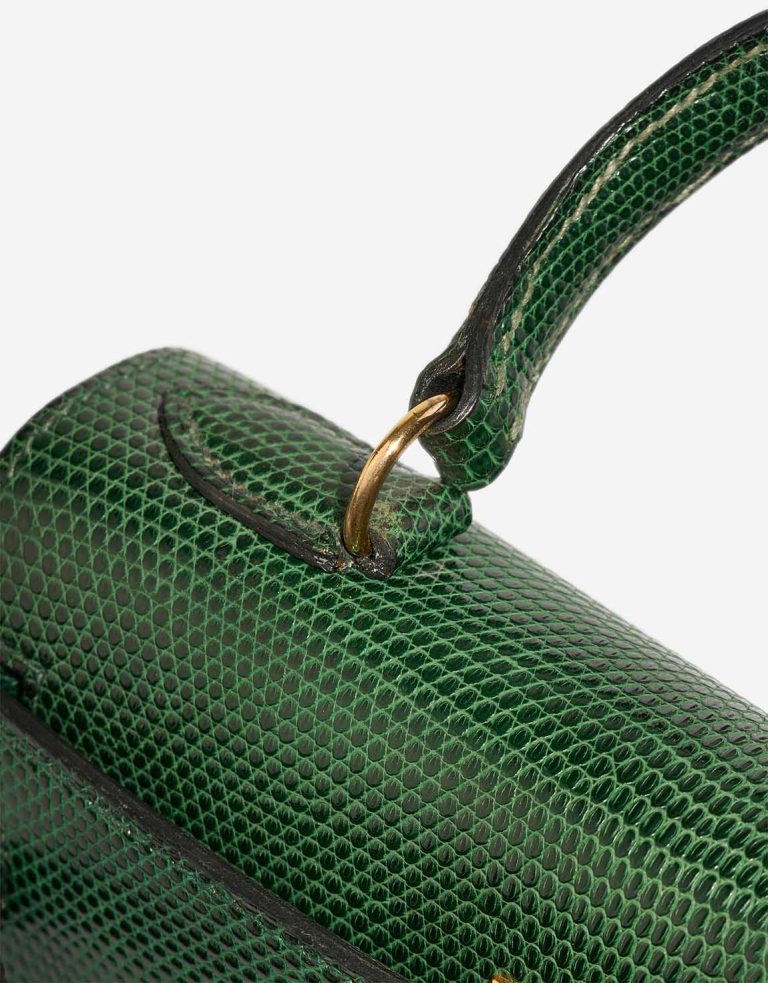 Hermès Kelly Mini Niloticus Lizard Vert Émeraude Signs of wear | Sell your designer bag