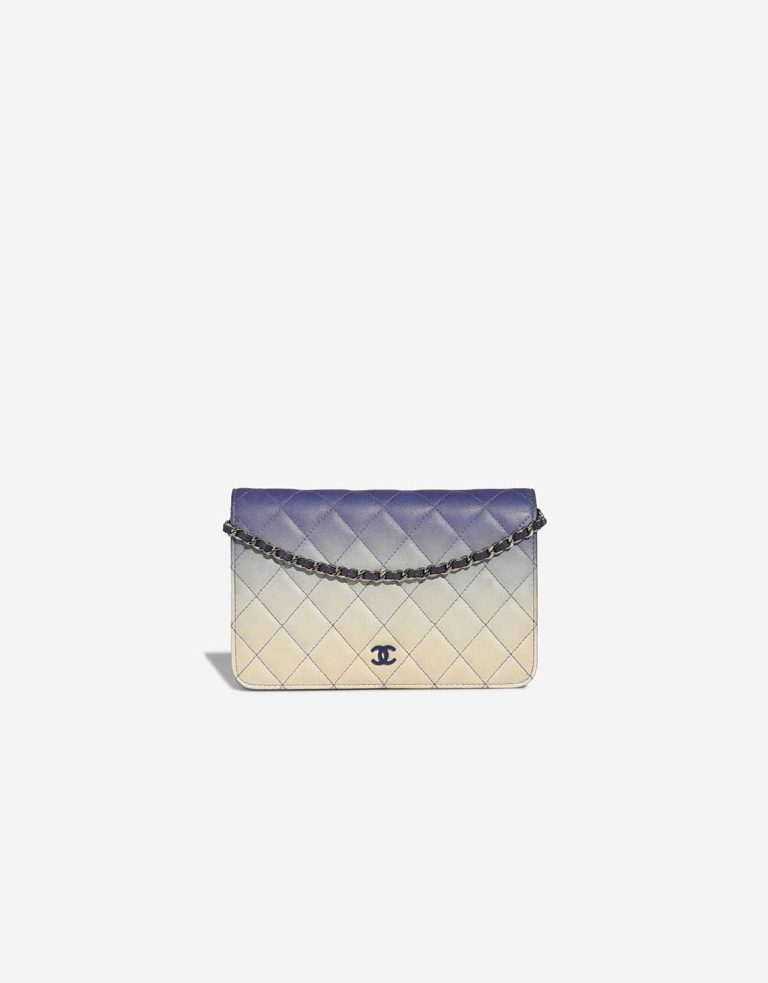 Chanel Wallet On Chain Lamb Ombré / Blue Front | Sell your designer bag