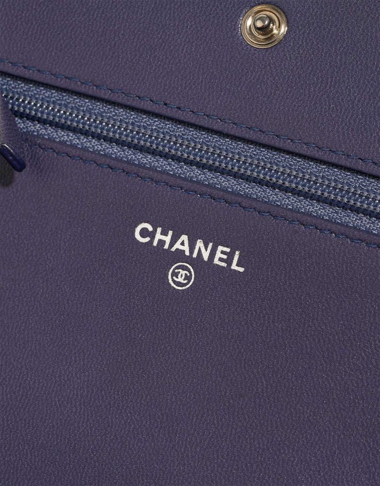 Chanel Wallet On Chain Lamb Ombré / Blue Logo | Sell your designer bag