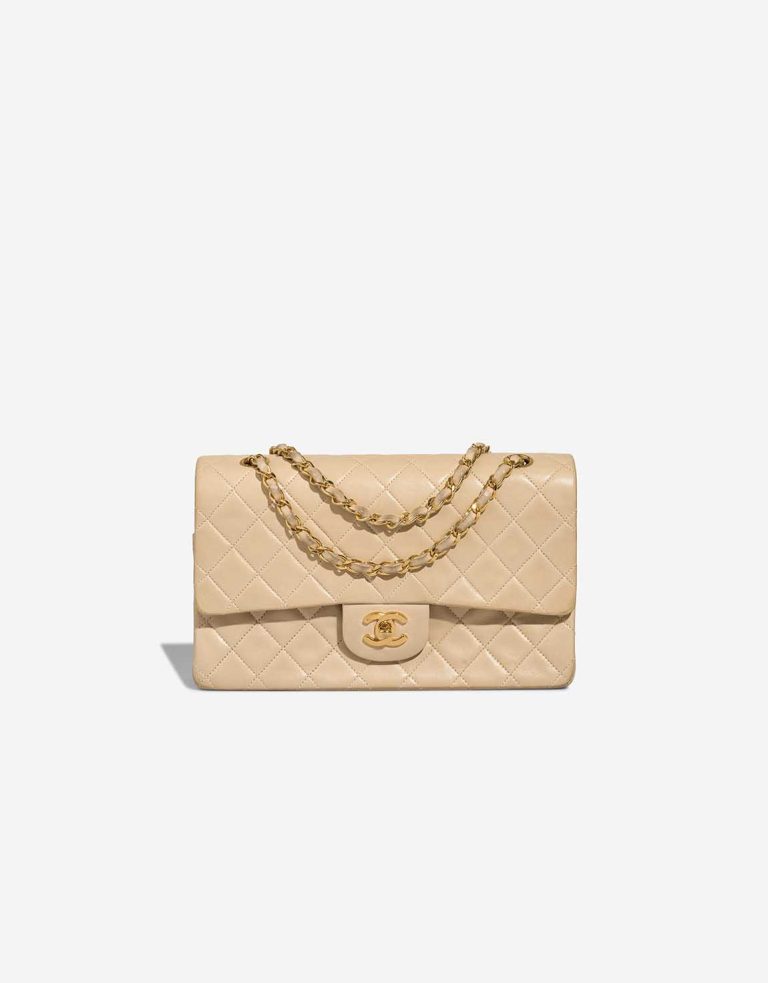 Chanel Timeless Medium Lamb Beige Front | Sell your designer bag