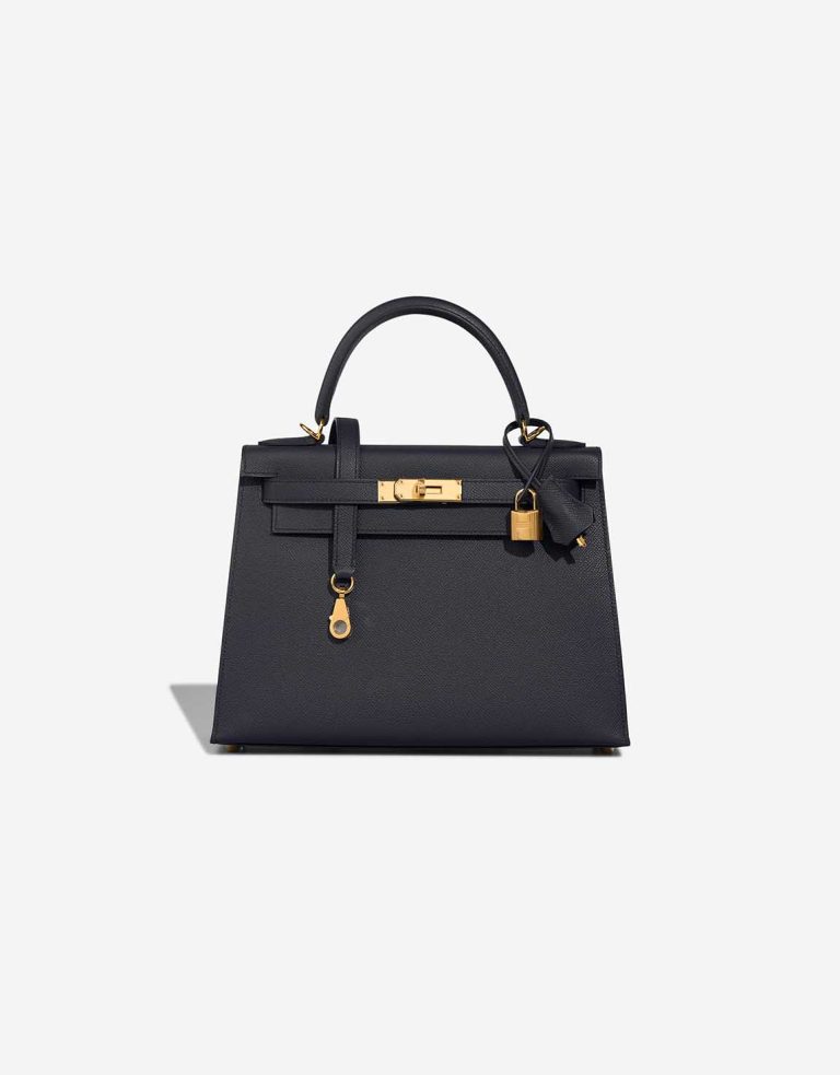 Hermès Kelly 28 Epsom Bleu Indigo Front | Sell your designer bag