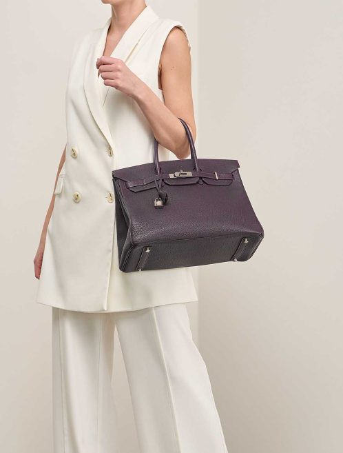 Hermès Birkin 35 Togo Raisin on Model | Sell your designer bag