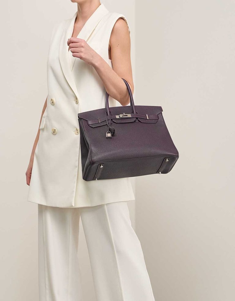 Hermès Birkin 35 Togo Raisin on Model | Sell your designer bag