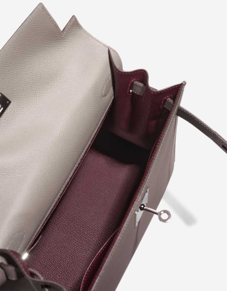 Hermès Kelly HSS 28 Epsom Gris Asphalte / Bordeaux Inside | Sell your designer bag