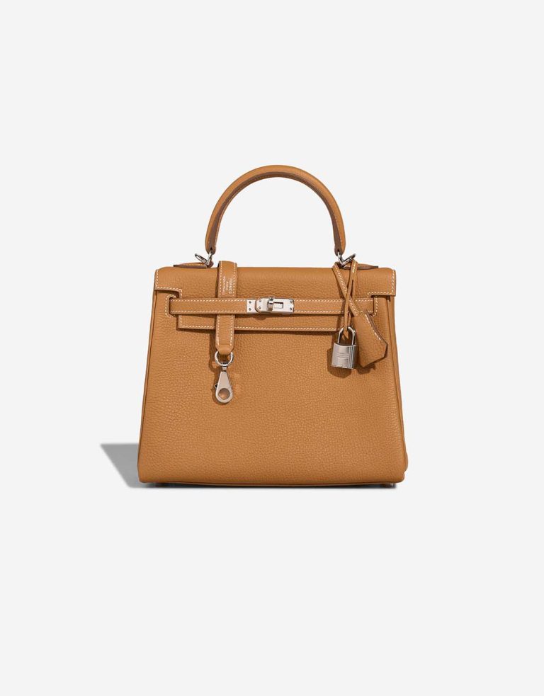 Hermès Kelly 25 Togo Sable Naturel Front | Sell your designer bag