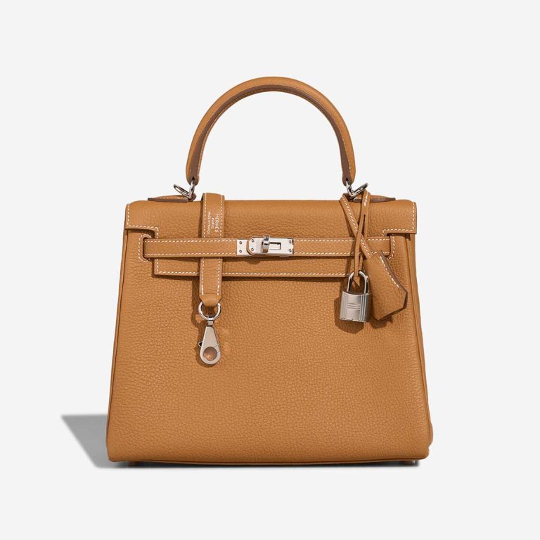 Hermès Kelly 25 Togo Sable Naturel Front | Sell your designer bag