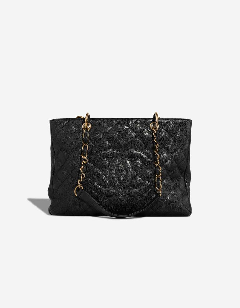 Chanel Shopping Tote GST Caviar Black Front | Sell your designer bag