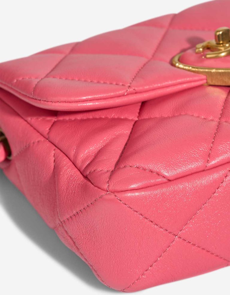 Chanel Coco Love Flap Bag Mini Lamb Pink Signs of wear | Sell your designer bag