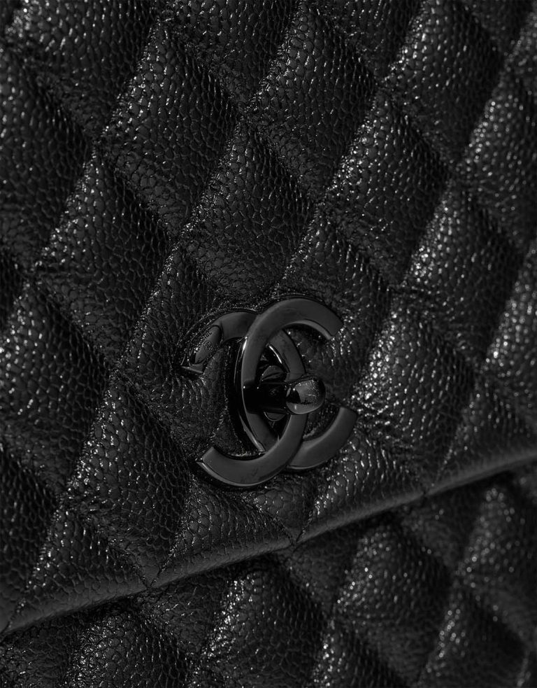 Chanel Timeless Handle Large Caviar So Black Closing System | Sell your designer bag