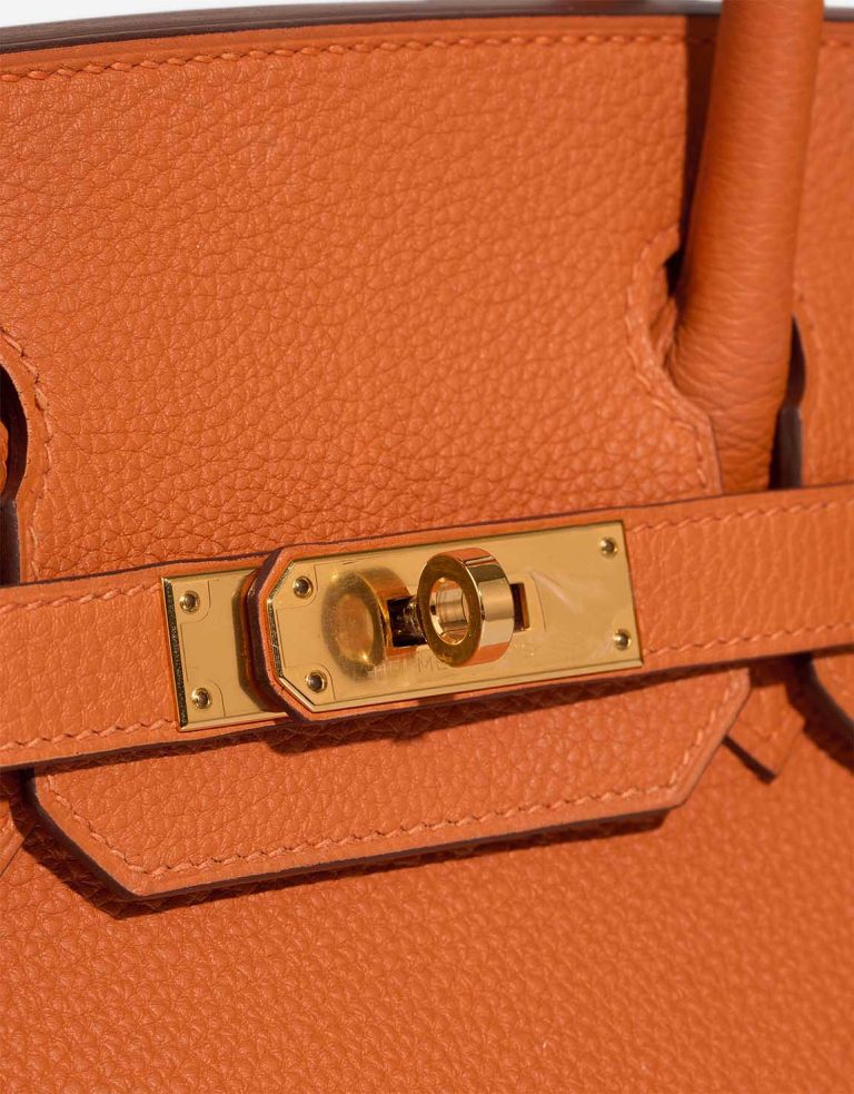 Hermès Birkin 30 Togo Orange  Closing System | Sell your designer bag