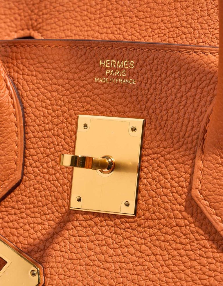 Hermès Birkin 30 Togo Orange  Logo | Sell your designer bag