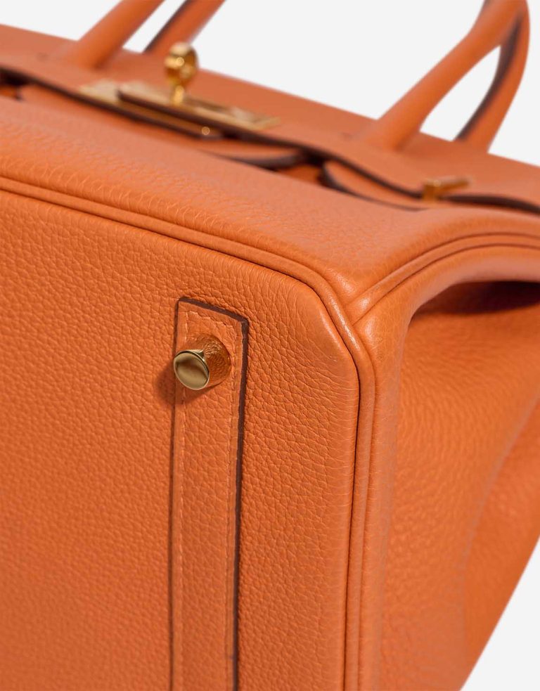 Hermès Birkin 30 Togo Orange  Signs of wear | Sell your designer bag