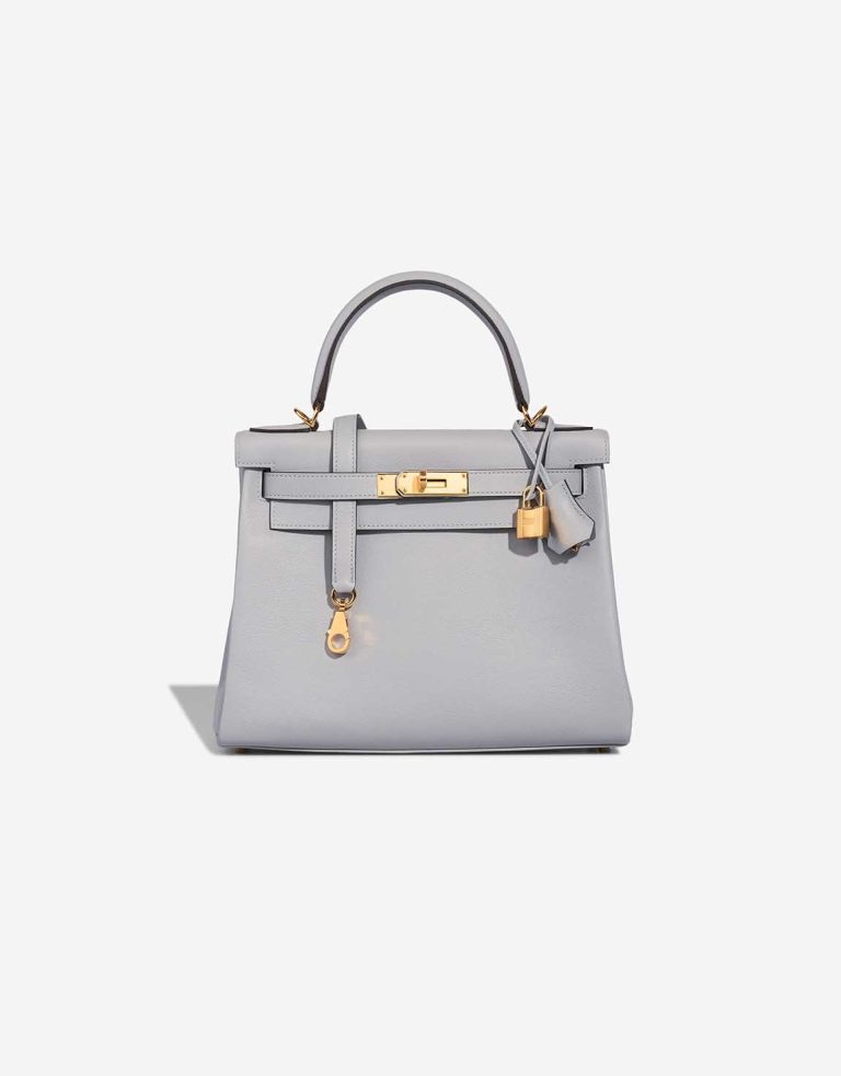 Hermès Kelly 28 Evercolor Bleu Glacier Front | Sell your designer bag