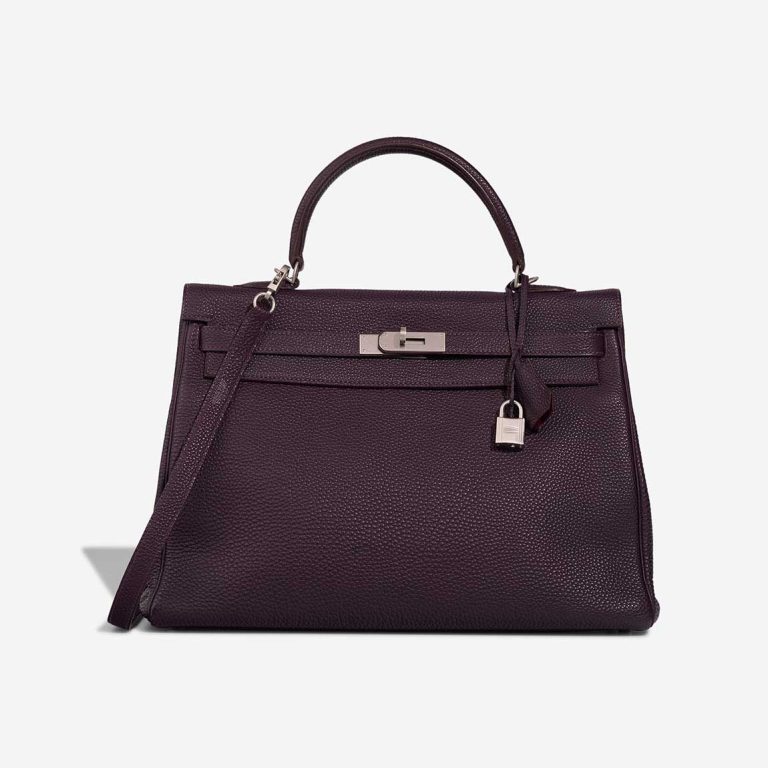 Hermès Kelly 35 Togo Raisin / Sienne Front | Sell your designer bag