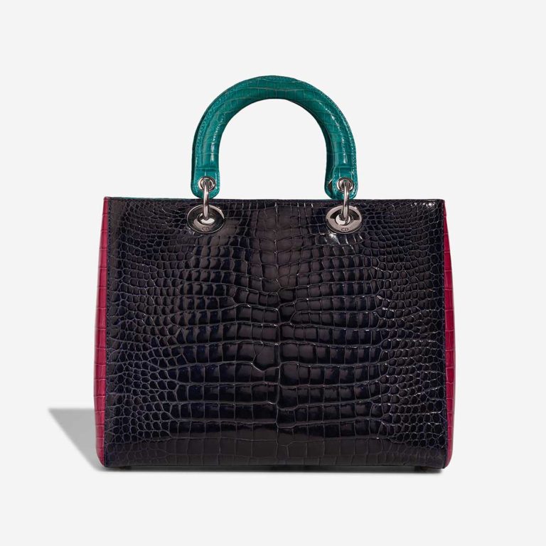 Dior Lady Large Crocodile Pink / Purple / Turquoise | Sell your designer bag