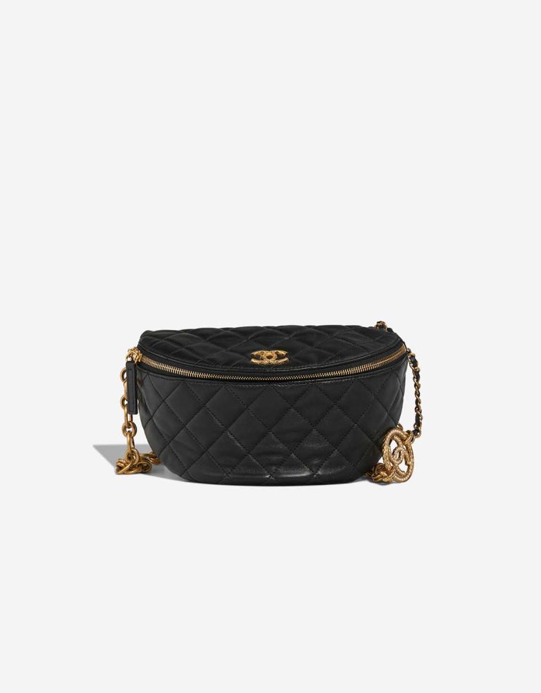 Chanel Timeless Belt Bag Large Lamb Black Front | Sell your designer bag