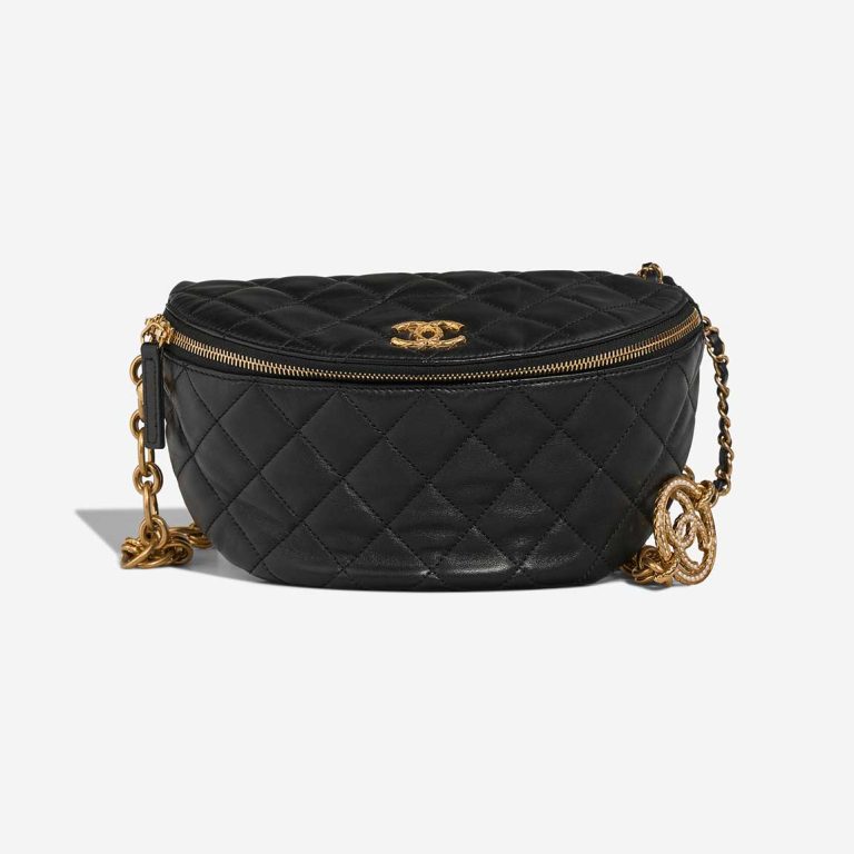 Chanel Timeless Belt Bag Large Lamb Black Front | Sell your designer bag