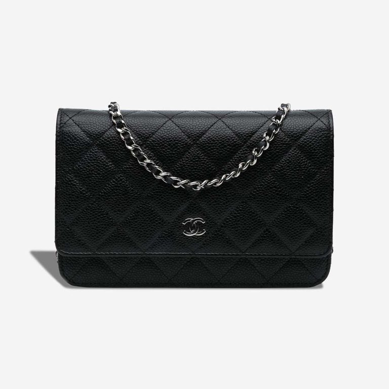 Chanel Wallet On Chain Caviar Black Front | Sell your designer bag