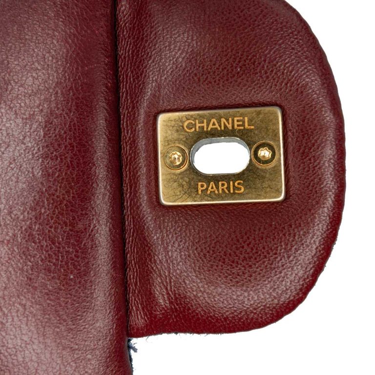 Chanel Timeless Mini Rectangular Paris-Hamburg Jersey Blue Signs of wear | Sell your designer bag