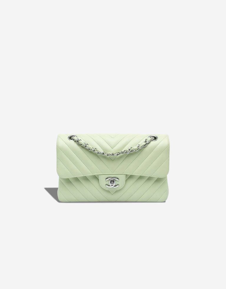 Chanel Timeless Small Lamb Green Front | Sell your designer bag